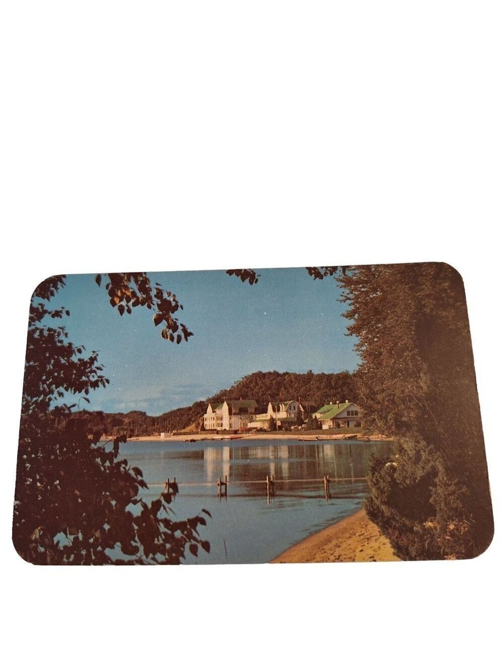 Portage Point Inn Onekama Michigan Postcard